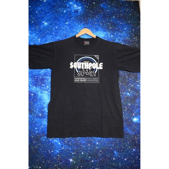 South Pole Other - Vintage Southpole Graphic T-Shirt Size XL Black 2000s Y2K Grunge‎ Hip Hop Skater
